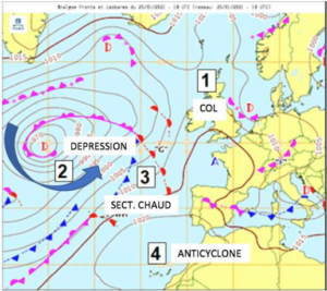 Météo - Cartes des fronts corrigée