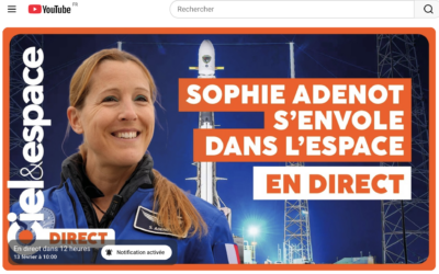 Décollage de Sophie Adenot